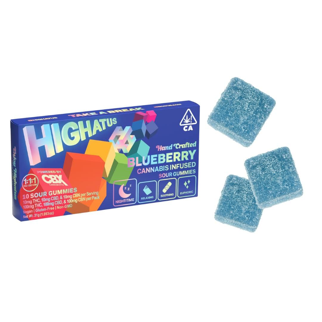 Blueberry Sour Gummies 1:1:1