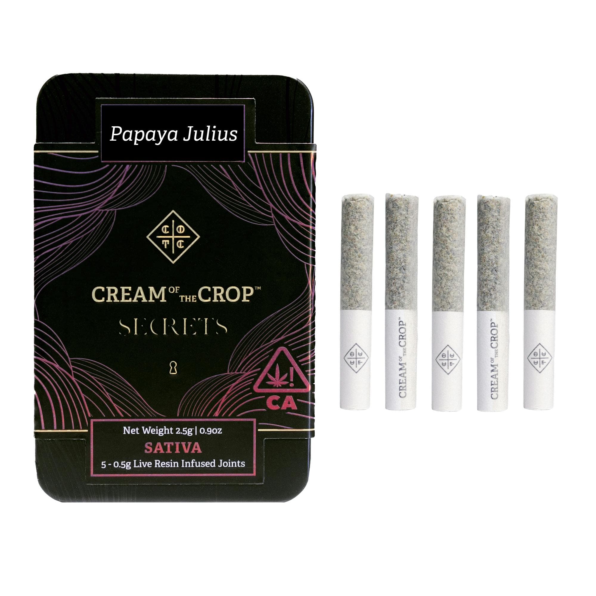 Papaya Julius Live Resin Infused 0.5g 5-Pack