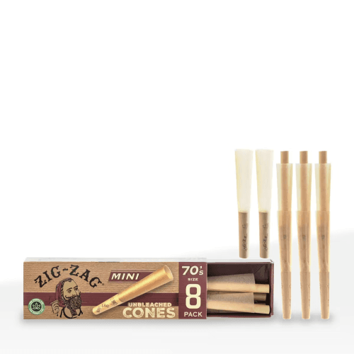 Unbleached 70mm Mini's 8-Pack Cones