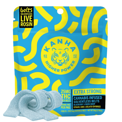 Blueberry Lemon Drop Live Rosin Belts 4-Pack