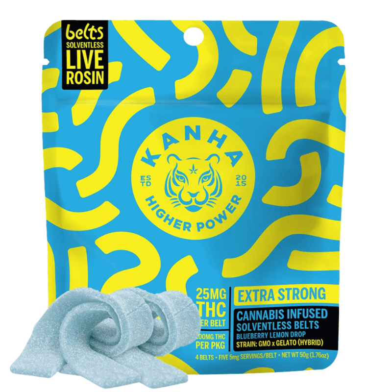 Blueberry Lemon Drop Live Rosin Belts 4-Pack
