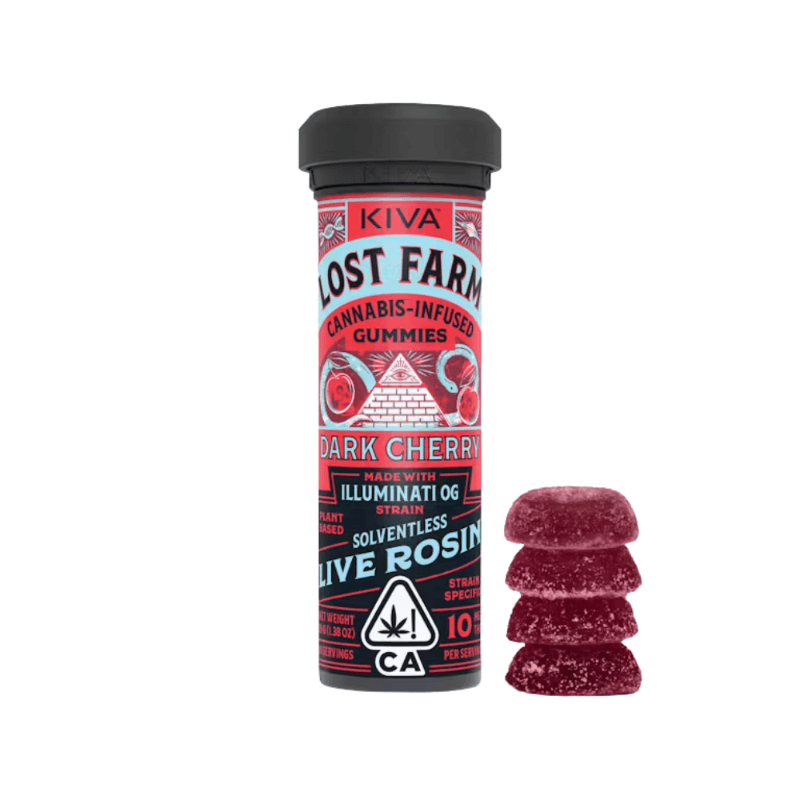 Dark Cherry x Illuminati OG Live Rosin Infused Gummies