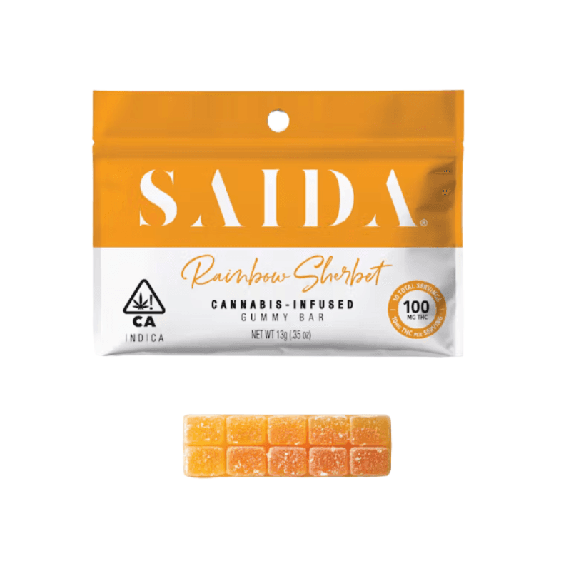 Rainbow Sherbet Gummy Bar
