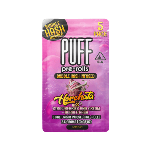 Horchata x Strawberries and Cream Bubble Hash Infused 5-Pack