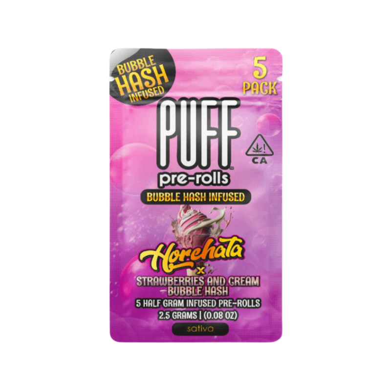Horchata x Strawberries and Cream Bubble Hash Infused 5-Pack