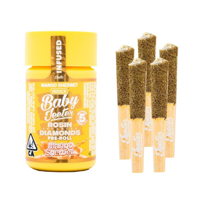 Mango Sherbet Baby Jeeter Infused 0.5g 5-Pack