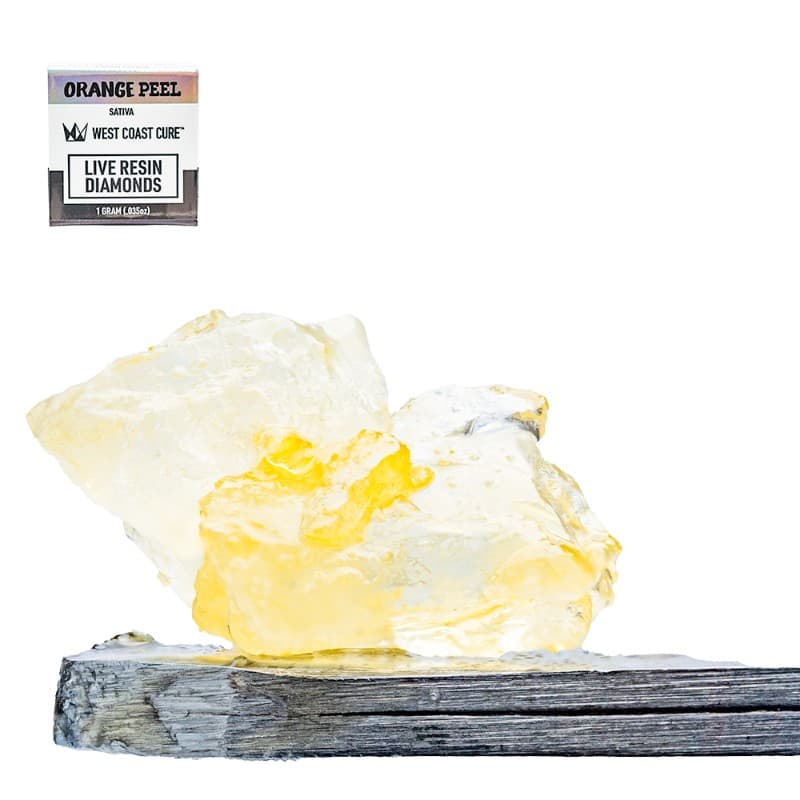 Orange Peel Live Resin Diamonds