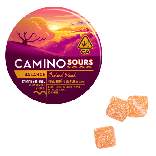 Orchard Peach 1:1 Sour Gummies