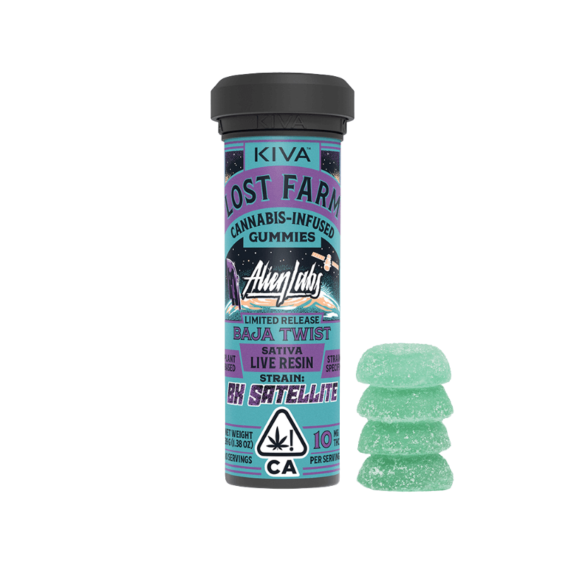 Baja Twist x BK Satellite Live Rosin Infused Gummies