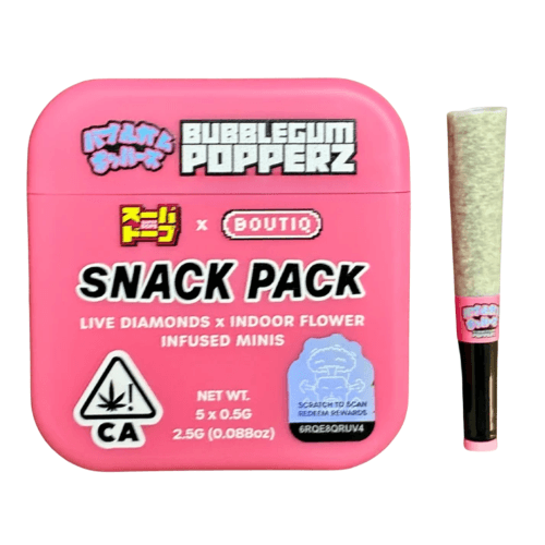 Bubblegum Popperz Infused 5-Pack