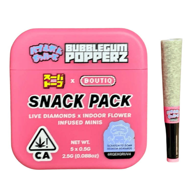 Bubblegum Popperz Infused 5-Pack