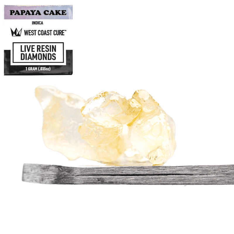 Papaya Cake Live Resin Diamonds