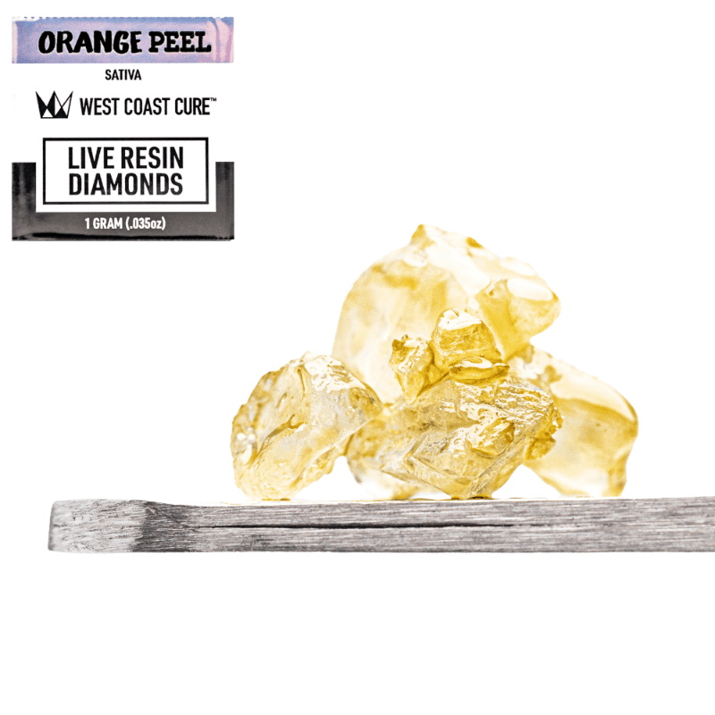 Orange Peel Live Resin Diamonds