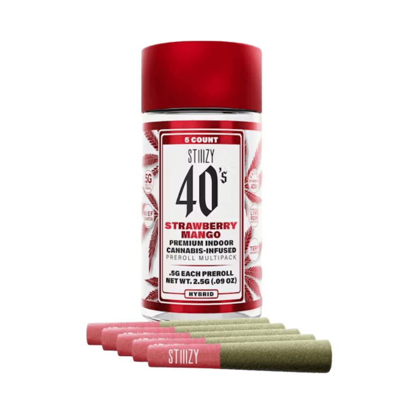 Strawberry Mango 40's Infused Mini Joints 5-Pack