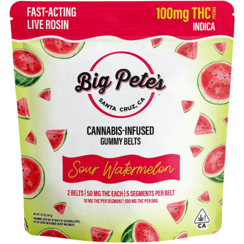 Sour Watermelon Gummy Belts