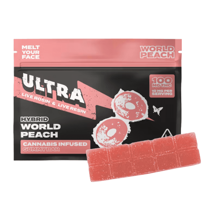 World Peach Live Rosin/Resin Gummy Bar