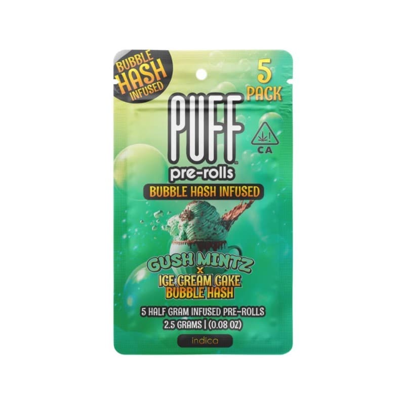 Gush Mintz x Ice Cream Cake Bubble Hash Infused 5-Pack