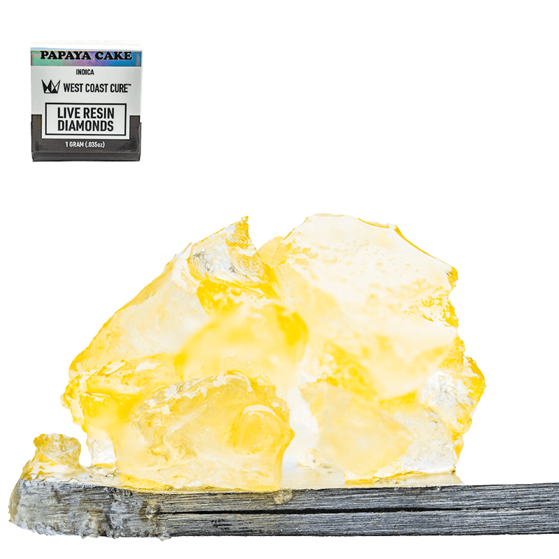 Papaya Cake Live Resin Diamonds