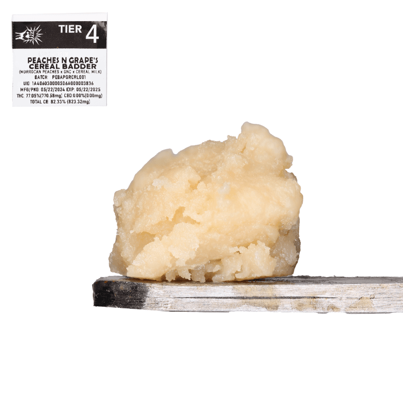 Peaches N Grape's Cereal Live Rosin Badder