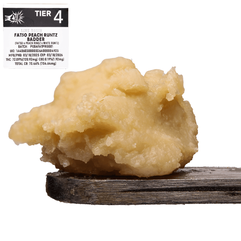 Fatso Peach Runtz Live Rosin Badder