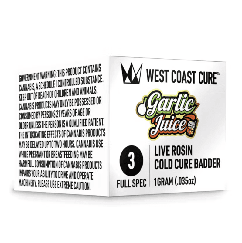 Garlic Juice Live Rosin Cold Cure Badder ( Tier 3)