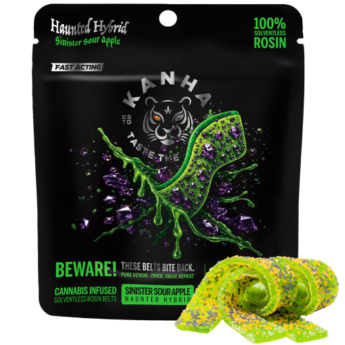 Sinister Sour Apple Crunch Live Rosin 4-Pack Belts