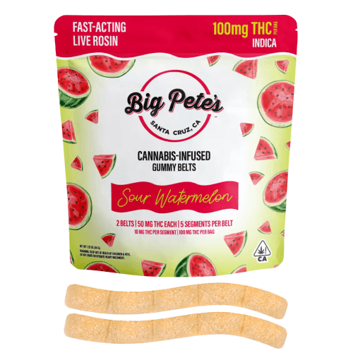 Sour Watermelon Gummy Belts
