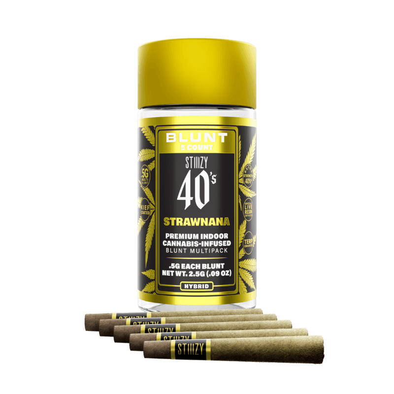 Strawnana 40's Infused Mini Blunt 0.5g 5-Pack