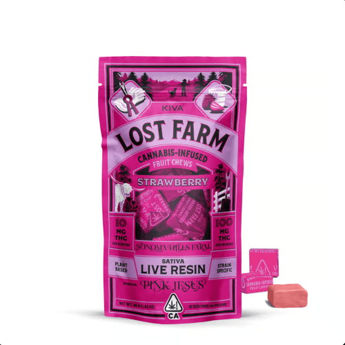 Strawberry x Pink Jesus Live Resin Fruit Chews (Clearance)