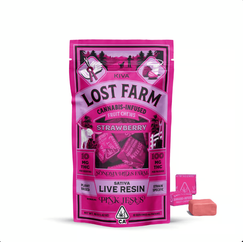 Strawberry x Pink Jesus Live Resin Fruit Chews (Clearance)