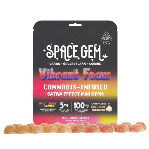 Vibrant Focus Sativa 1:1 CBD Mini Gems