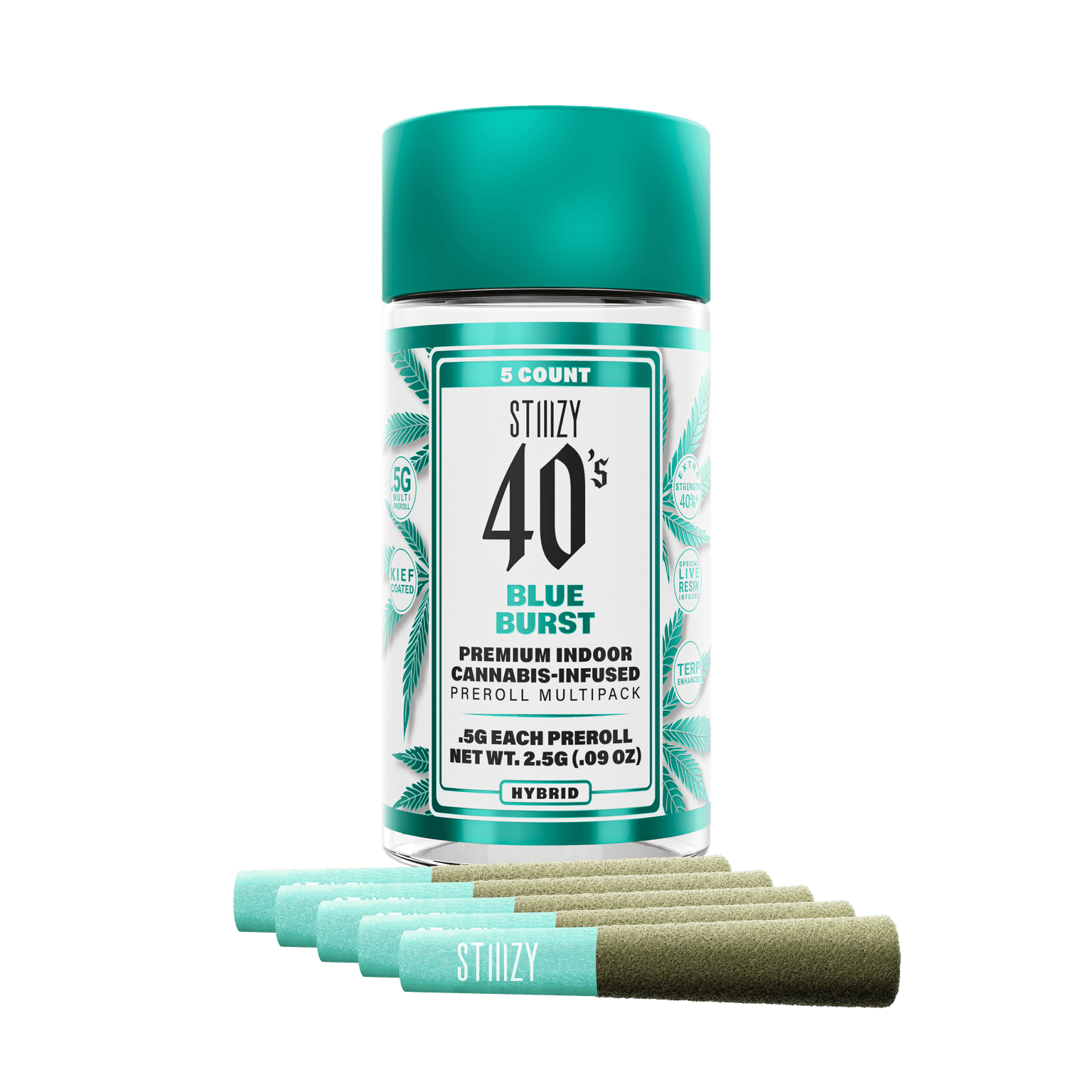 Blue Burst 40's Infused Mini Joint 5-Pack
