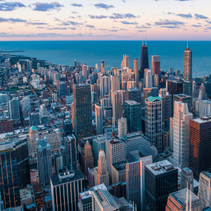 Aerial view of Chicago