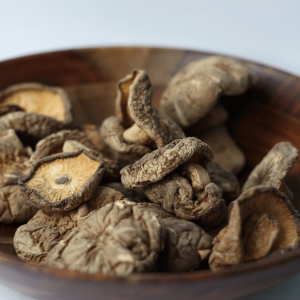 a bowl of dried shrooms