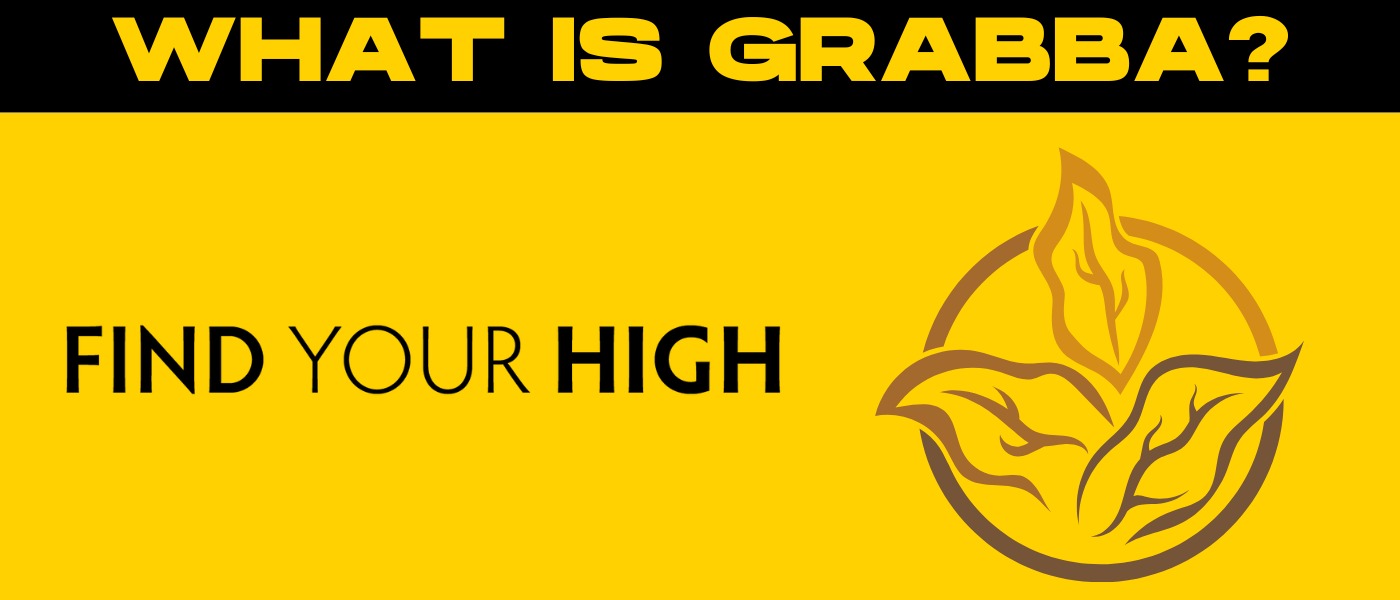 yellow and black banner image saying 'what is grabba'