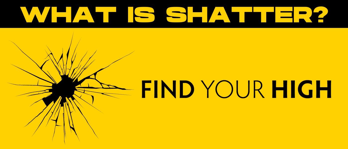black and yellow banner image asking 'what is shatter?'