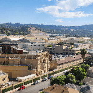 aeriel view of Warner Bros studios