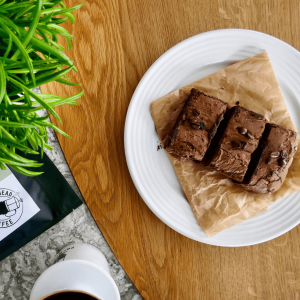 weed brownies sitting on a table