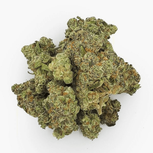 a green, fluffy cannabis bud