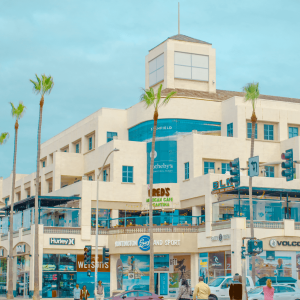 a shopping center near huntington beach