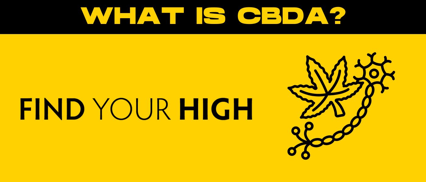 black and yellow banner image for what is cbda