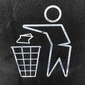 gray and white recycling symbol