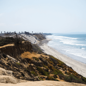 cliffs against the ocean in california