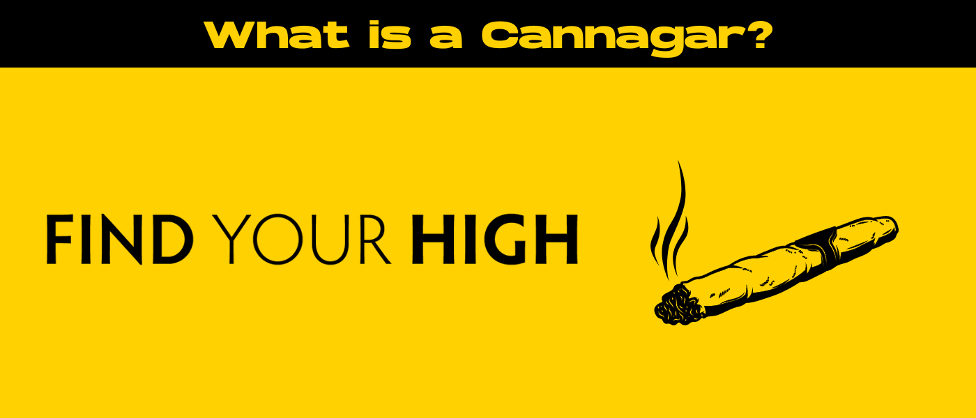 black and yellow banner image for what is a cannagar
