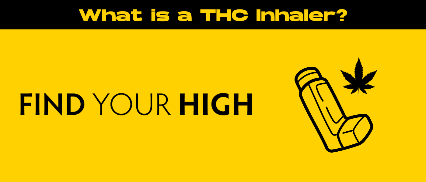 black and yellow banner image for thc inhaler blog