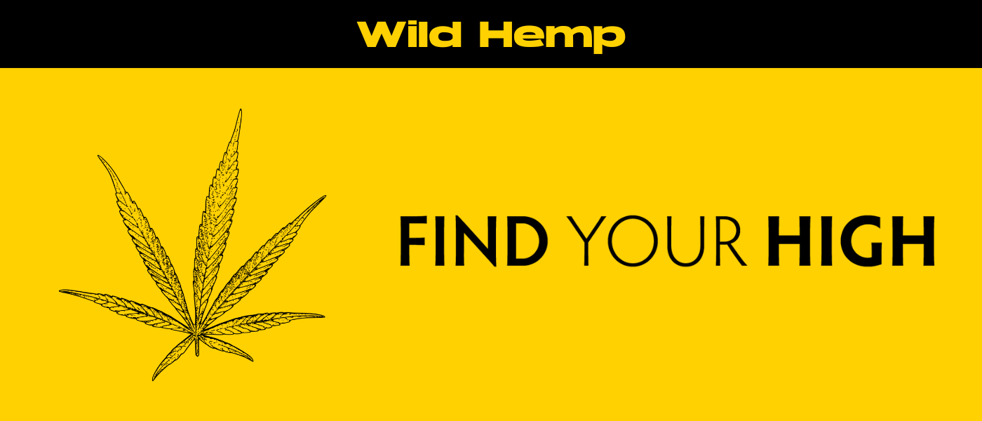 black and yellow banner image for wild hemp blog