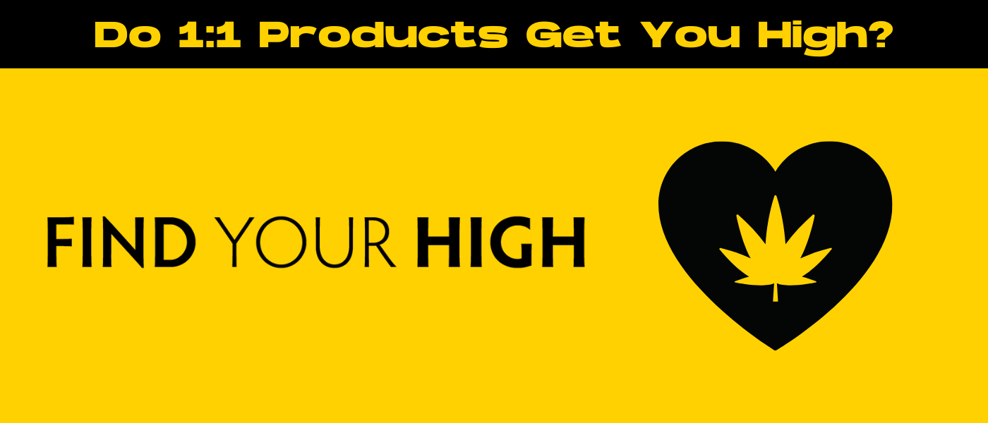 black and yellow banner image for does 1:1 get you high blog