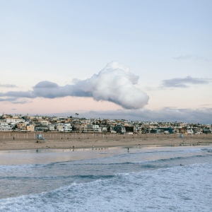 houses along the shore in manhattan beach