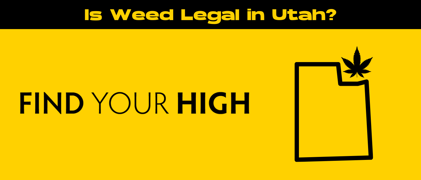 black and yellow banner image for is delta 9 legal in utah