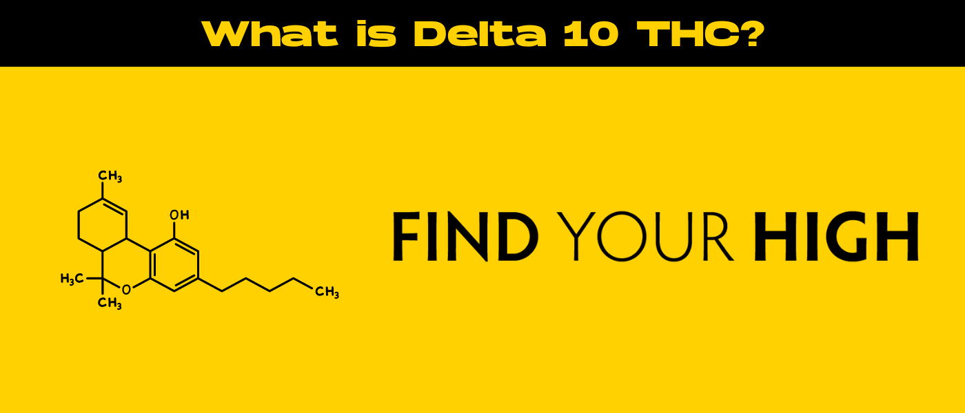 black and yellow banner image for what is delta 10